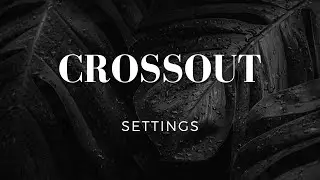 НАСТРОЙКИ CROSSOUT • CROSSOUT SETTINGS