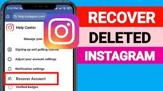Permanently Deleted Instagram Account Recovery | How To Recover Deleted Instagram Account | 2024