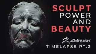 Learn Digital Sculpture in Zbrush - Unleash POWER in your art - Silent timelapse pt2