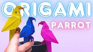 Easy Origami Parrot | How to Make an Origami Parrot | Paper Folding Bird | DIY Origami Tutorials