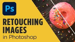 Photo retouching tutorial in Photoshop - Remove elements & retouch skin with practice files