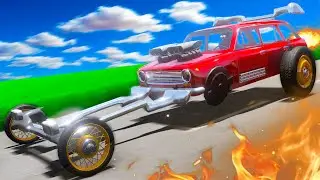 Я ПОСТРОИЛ ДРАГСТЕР С ПРИЦЕПОМ ИЗ ВАЗ-2102 В The Long Drive