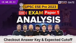 UPSC ESE (IES) Prelims Exam 2023 | ESE GS and Aptitude Paper 1 Analysis | IES Non Tech Solution