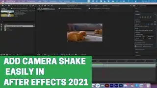 How To Add Camera Shake - After Effects - Track Motion