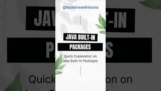 Java Built-in Packages in 45 Secs!Essential Java Guide 