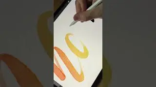 Magic Calligraphy - Procreate on iPad Pro #shorts