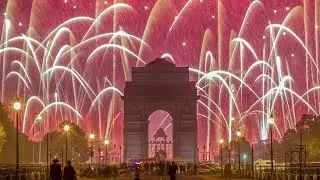 New Delhi New Year 2022 Fireworks | India Celebrates New Year 2022