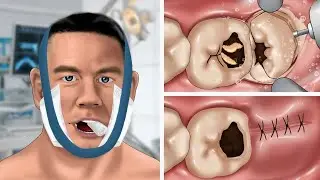 ASMR Animation Wisdom Tooth Extraction | Super Satisfying Video | WOW Brain Kr