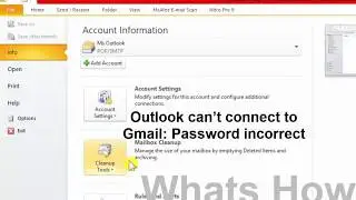 Outlook Can not Connect to Gmail  Keeps asking for Password | Setup Outlook to access Gmail via POP