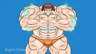 Monster She Muscle Growth Crazy Transformation Animation - You have Never Watch it Before 💪😊