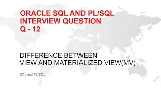 Difference between view and materialized view