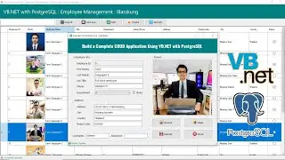 VB.NET PostgreSQL การออกแบบฟอร์มใน Visual Studio 2022 (Part 4/4)