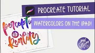 Procreate 4 Tutorial: Use your iPad Pro and Apple pencil for watercolor lettering