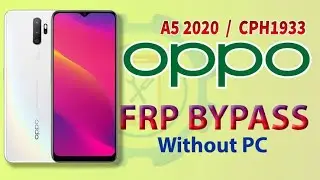 Oppo A5 2020 (CPH1933)frp bypass Without PC|A5 google account bypass|2022