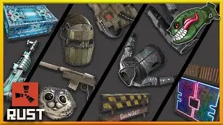 Rust Skins | Danger Barricade, Harbor Seal Rock, Frozen Crypt Storage, Speedrage AR 