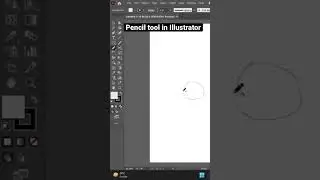 Pencil tool in Adobe Illustrator #shorts #ytshorts #adobeillustrator #illustratortutorial