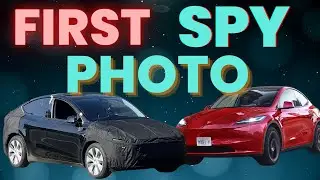 First Spy Photo of 2025 Tesla Model Y 'Juniper' Facelift Released