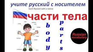 № 9  Русский с нуля : ЧАСТИ ТЕЛА : голова, нога, рука / русский для начинающих