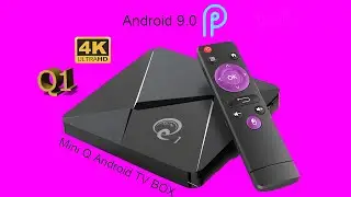 Android 9,0 ТВ приставка Q1Mini Rockchip RK3328 / TV BOX Q1 ARM Cortex-A7 Mali-400 GPU