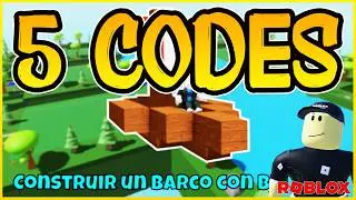 ✅5 NEW WORKING CODES for 🚢BUILD A BOAT WITH BLOCKS 🚢 Roblox 2024 🚢 Codes for Roblox TV