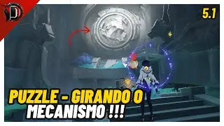 Gire o Mecanismo para Completar a Imagem e Abrir o Caminho- Debaixo da Fonte Sagrada- Genshin Impact