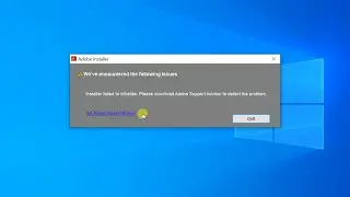 How to fix Adobe Installer error, 