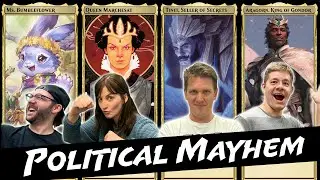 We Get Political...In Commander | Tivit vs Bumbleflower vs Queen Marchesa vs Aragorn, King of Gondor