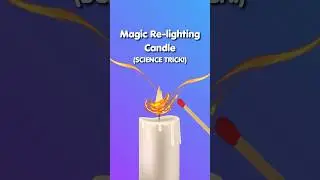Magic Re-lighting Candle! SCIENCE TRICK! 