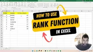 How to Use the RANK Function in Excel
