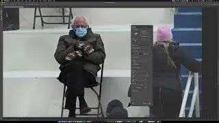 Using Adobe  Photoshop 2021 to Remove Bernie Sanders for a Meme