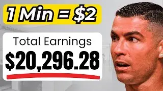 Earn $2 Every Min Watching Cristiano Ronaldo's Videos! (Make Money Online 2024)