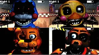 FNaF:Golden Restart - DEMO - All Jumpscares