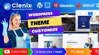 Clenix Cleaning Services WordPress Theme Customize 2022