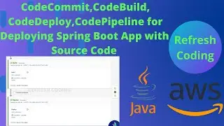 AWS Codepipeline for a SpringBoot App with codecommit,codebuild and codedeploy .