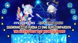 Sigewinne C2 vs Furina C3 DMG Buff Comparison - The Second-Best Best Hydro Support?