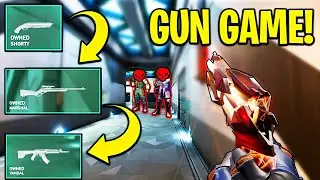 Playing Gun Game in VALORANT... - NEW Custom Game Mode