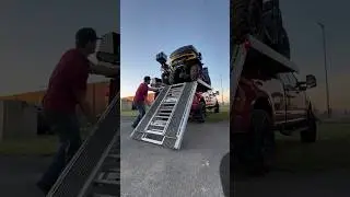 Who needs a trailer! #truckbossdecks #truck #motorcycle #trailer #trucktrailer