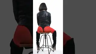 Three Cool Poses on a Stool