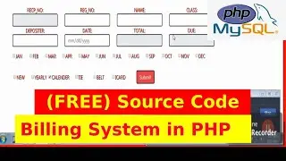 Registration Billing System - PHP/MYSQL