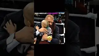 When wrestlers show respect to fans 💙🫡