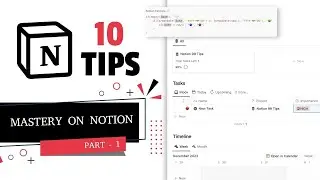10 Pro Tips to Master Notion | Become a Notion Power User