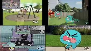 TGAOBAM And Gumball Sparta Remix Quadparison
