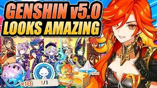 THE BIGGEST UPDATE EVER!! Genshin Impact 5.0 LIVESTREAM RECAP