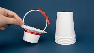 DIY Basket - How to make a basket from paper cup