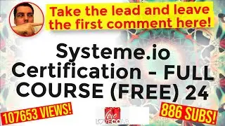 Systeme.io Certification - FULL COURSE (FREE) 24