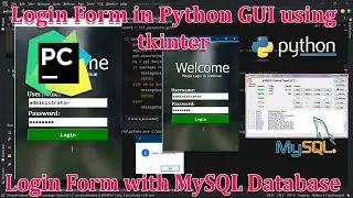 Python Programming 2023 - Python Login Form with Xampp - GUI Userlogin using tkinter - Python Xampp