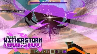 Cracker's Wither Storm Port Add-on 0.4.5 [MCPE-MCBE]Wither Storm In Minecraft,EnderFoxBoy MC,Ep2🦊!!!