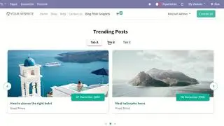 Dynamic Blog Snippets Odoo, Advance Blog Slider Odoo
