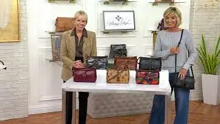 Patricia Nash Montana Collection Leather Maisie Flap Crossbody on QVC