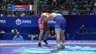 Qual. FS - 125 kg: V. PIASNIAK (BLR) v. J. MAGOMEDOV (AZE)